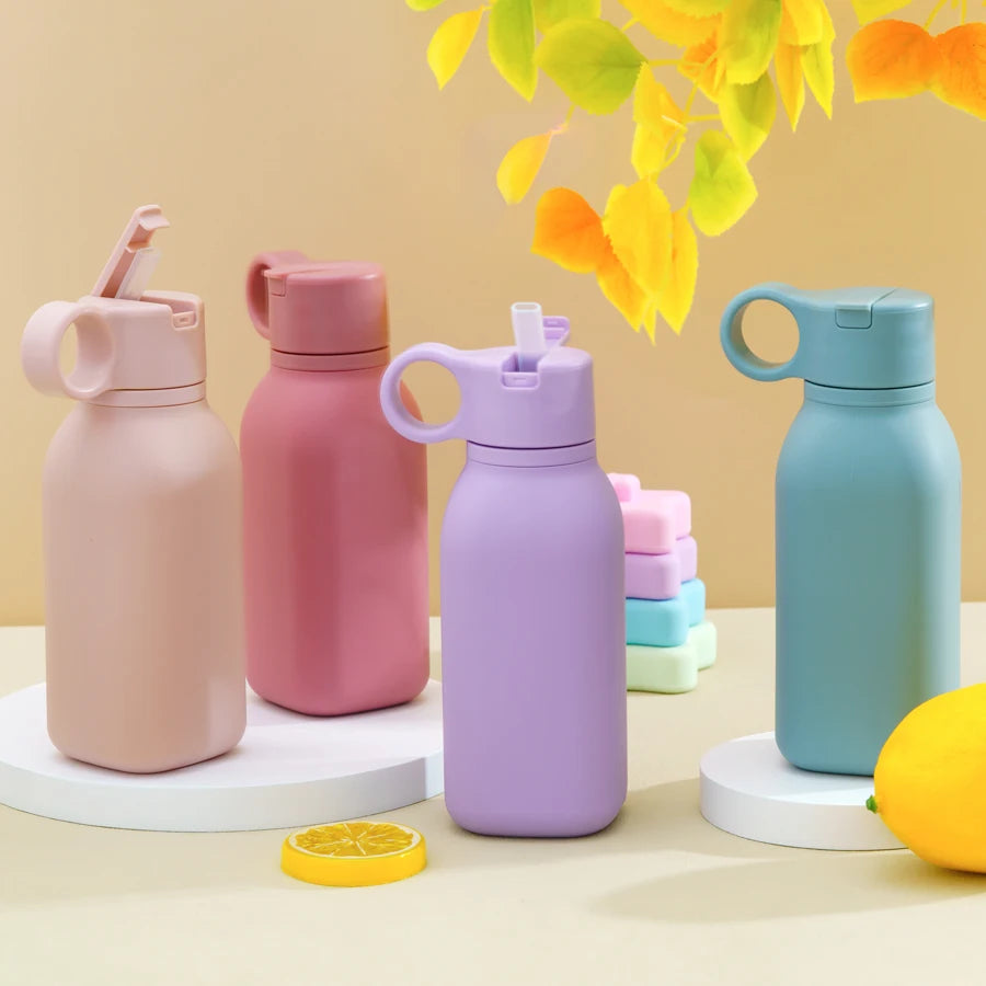 Lunivay Leakproof Silicone Baby Water Bottle – Portable Toddler Cup