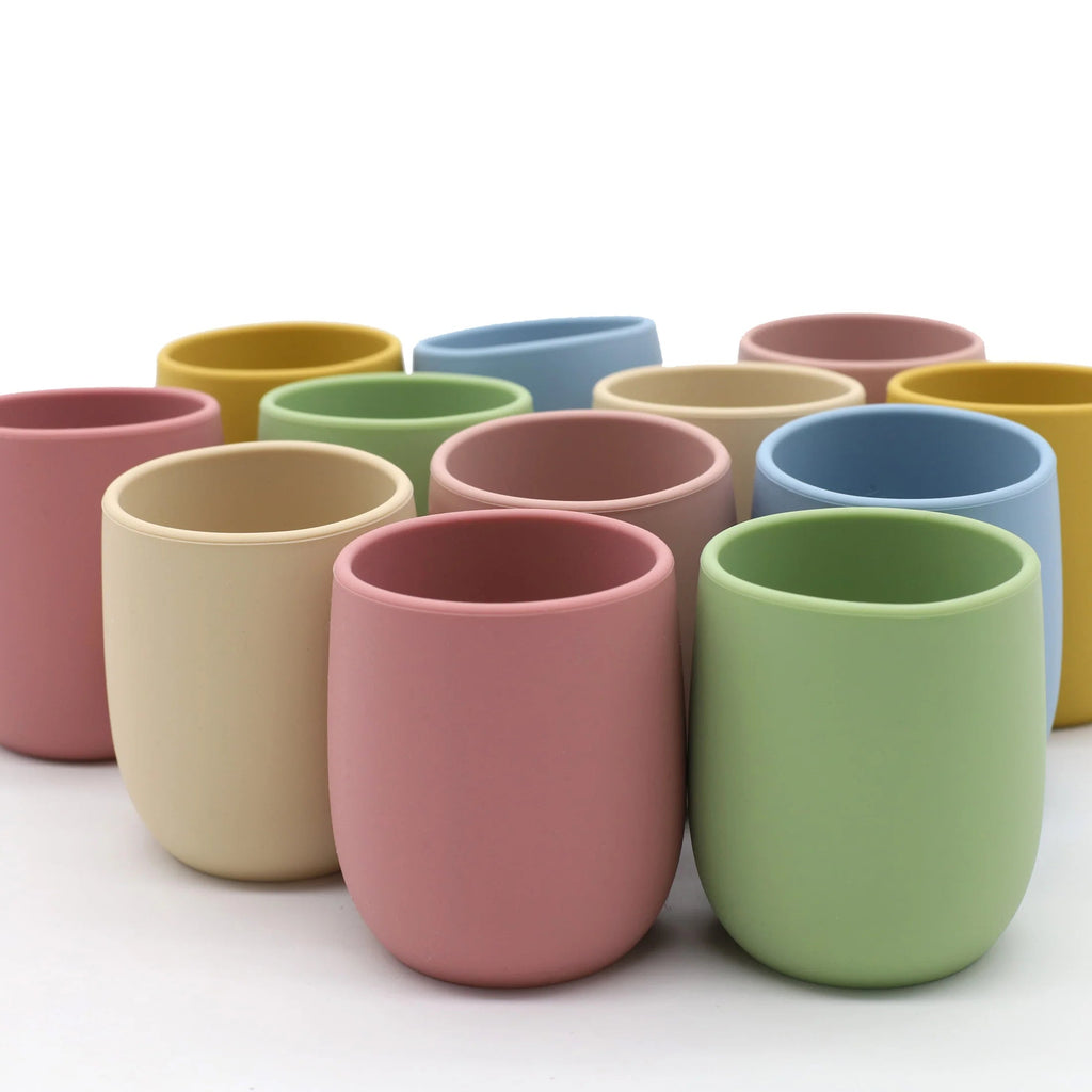 Lunivay Mini Silicone Baby Water Cup – Non-Spill Toddler Training Cup