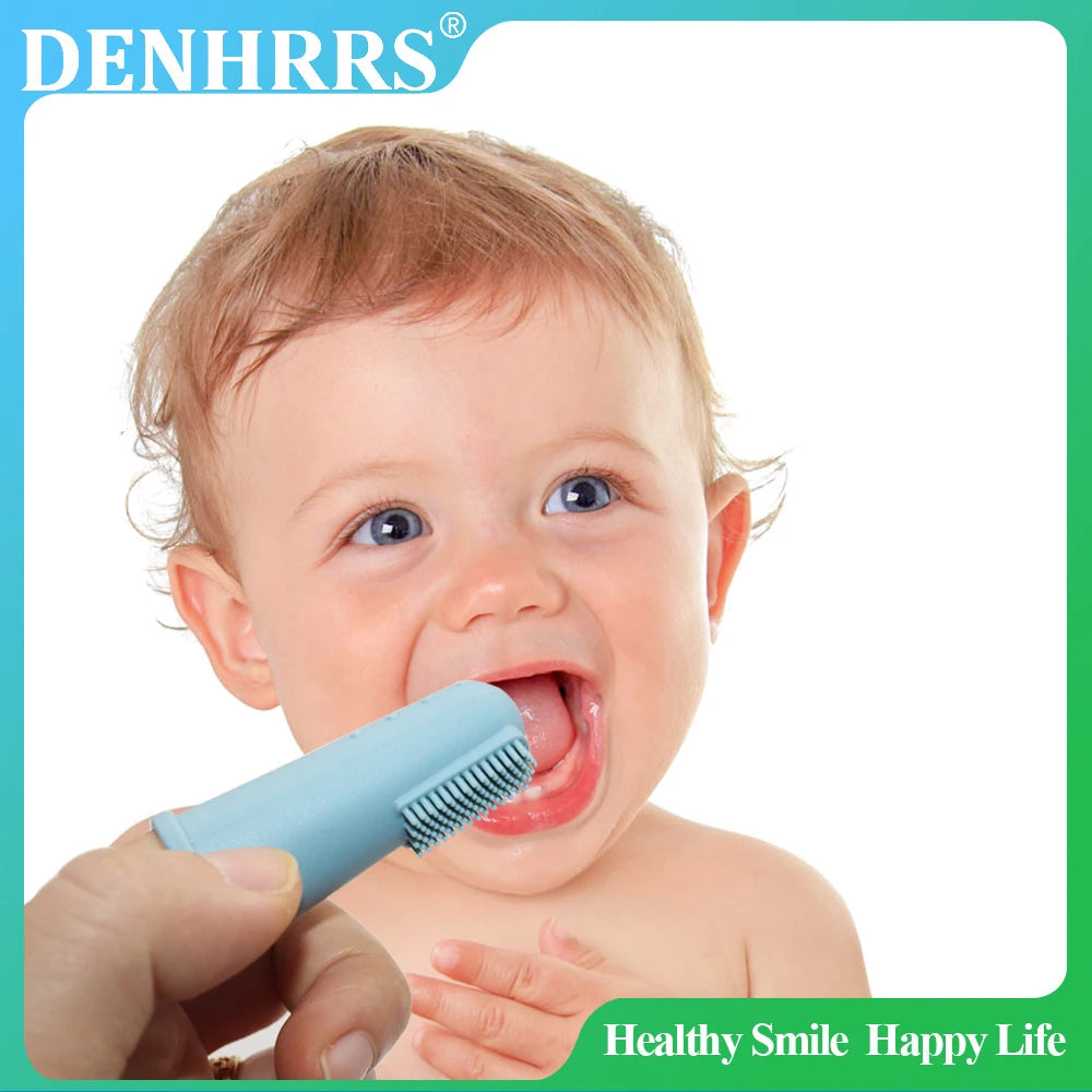 Lunivay Silicone Baby Finger Toothbrush – Soft Gum Teething Brush